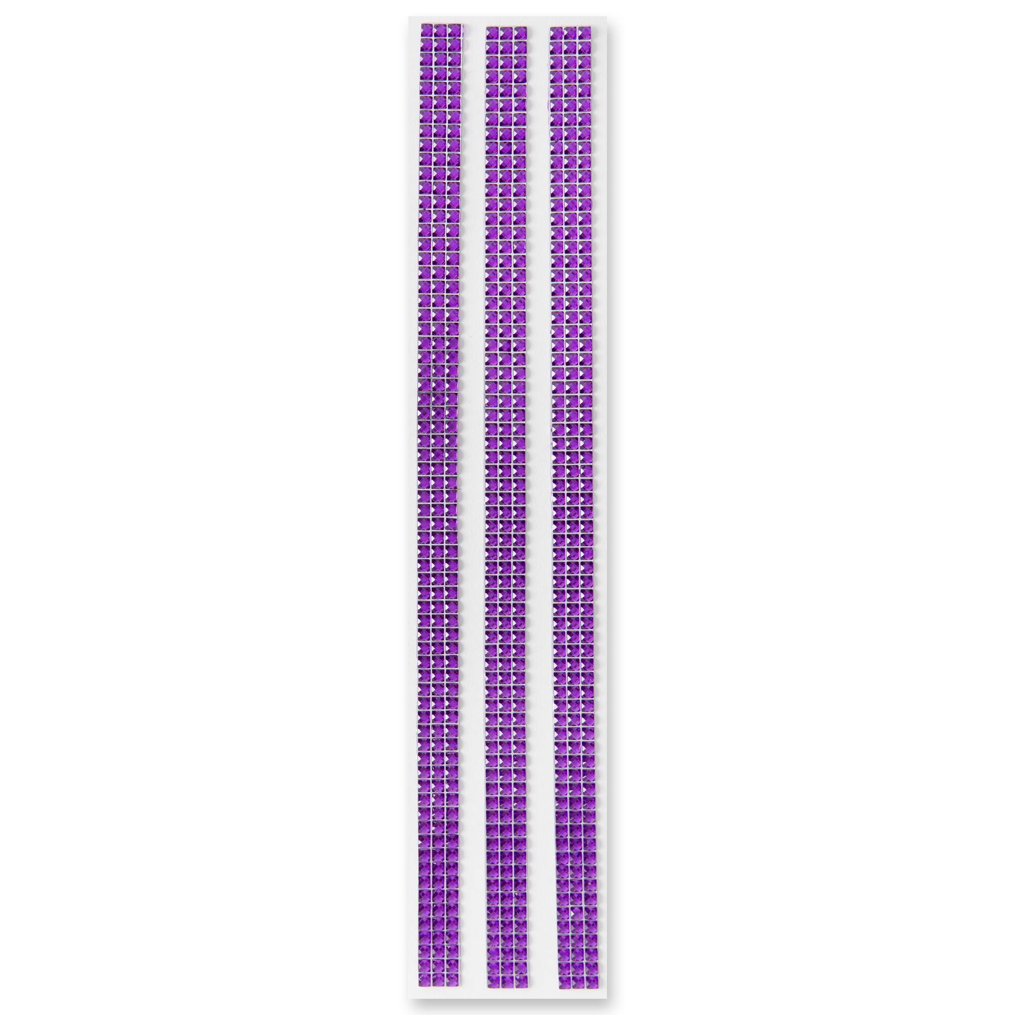 12 Packs: 3 ct. (36 total) Violet Border Bling Stickers by Recollections™